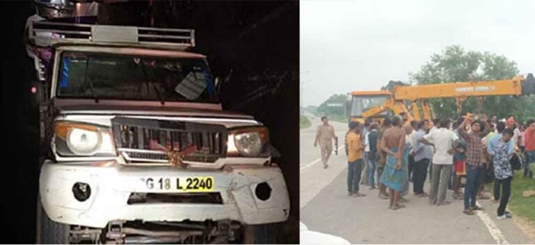 छत्तीसगढ़-जगदलपुर में बैल को बचने में पलटी पिकअप, एक मजदूर गंभीर और 10 घायल