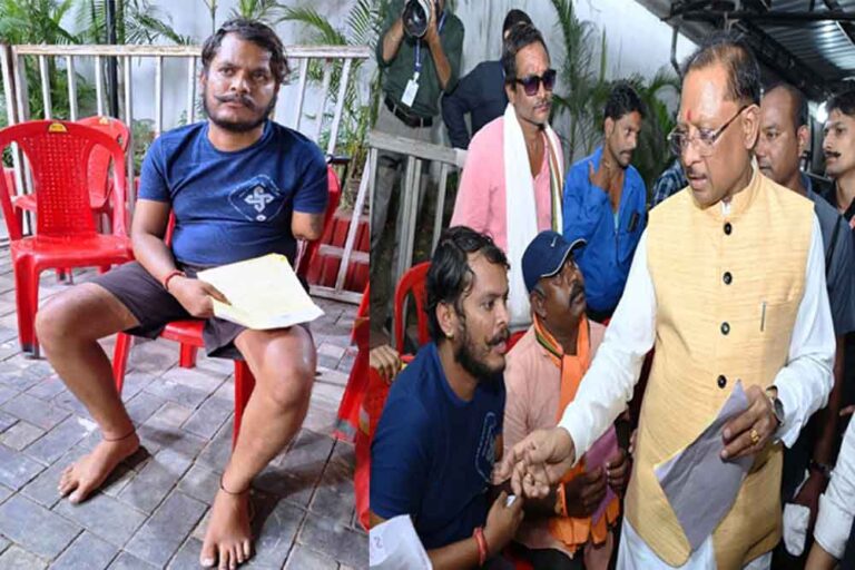 छत्तीसगढ़-दुर्ग के सागर को मिलेगा कृत्रिम हाथ, जनदर्शन में मुख्यमंत्री ने दिए निर्देश