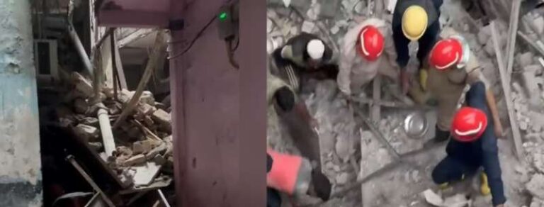 दिल्ली के करोलबाग में बड़ा हादसा, तीन मंजिला मकान गिरा दिल्ली के करोलबाग में बड़ा हादसा, तीन मंजिला मकान गिरा