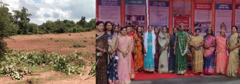 जिले में वनों की दुर्दशा और वन भूमि पर अतिक्रमण को लेकर महिलाएं उतरीं सड़क पर, सौंपा ज्ञापन