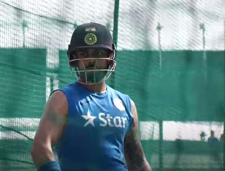 कानपुर में विराट कोहली का विकेट, नेट बॉलर ने दो बार किया आउट