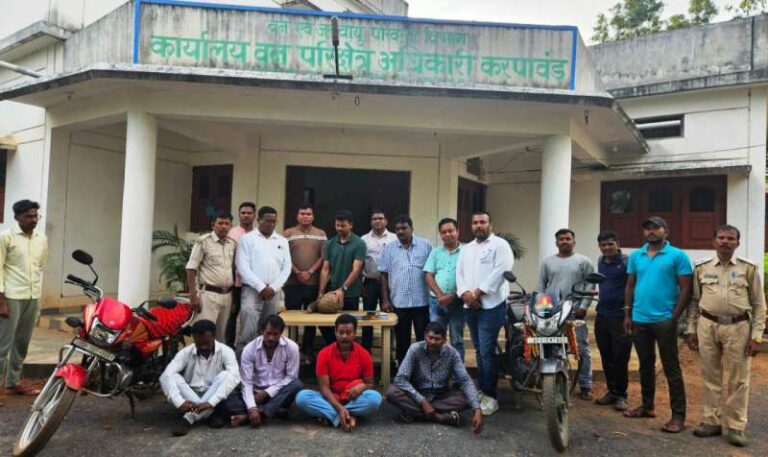 वन विभाग की बडी कार्यवाही; पेंगोलिन की तस्करी करते पकड़े गये चार अन्तर्राज्यीय तस्कर