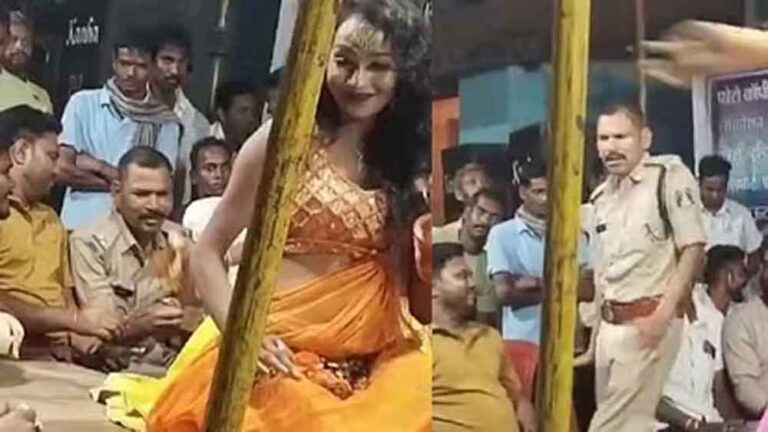 छत्तीसगढ़-जांजगीर-चांपा में वर्दी शर्मशार, ASI ने आर्केस्ट्रा में डांसरों के साथ लगाए ठुमके