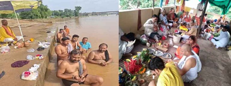छत्तीसगढ़-रामानुजगंज में श्राद्ध और तर्पण करने उमड़ी भीड़, गंगा के समान मानते हैं कन्हर की महिमा