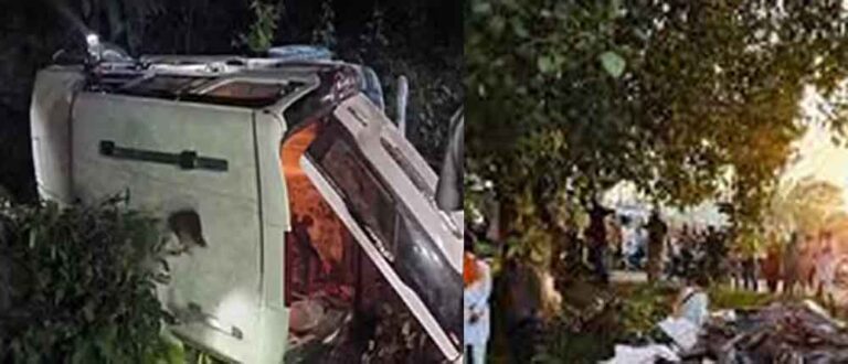 छत्तीसगढ़-रायगढ़ में अनियंत्रित होकर पलटी स्कार्पियो, एक ग्रामीण की मौत और कई घायल छत्तीसगढ़-रायगढ़ में अनियंत्रित होकर पलटी स्कार्पियो, एक ग्रामीण की मौत और कई घायल