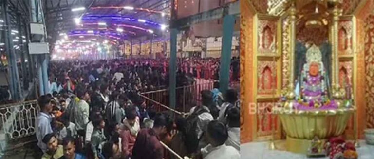 छत्तीसगढ़-राजनांदगांव के बम्लेश्वरी मंदिर में पहुंचे लाखों श्रद्धालु, महिला की मौत पर व्यवस्था बनाने की अपील