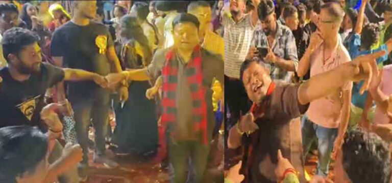 छत्तीसगढ़-बीजापुर में गरबे में युवाओं संग थिरके पूर्व मंत्री गागड़ा, लोगों ने की तारीफ