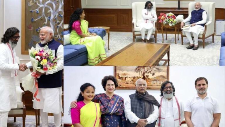 पीएम मोदी और अमित शाह से मिले हेमंत-कल्पना