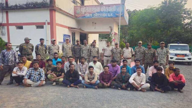 कोंडागांव जिले में बढ़ते अपराधों पर अंकुश लगाने, 23 संदिग्धों को भेजा जेल