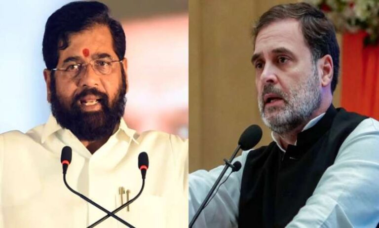 धारावी परियोजना पर राहुल गांधी ने दी गलत जानकारी, सीएम शिंदे का आरोप धारावी परियोजना पर राहुल गांधी ने दी गलत जानकारी, सीएम शिंदे का आरोप