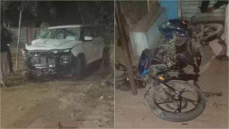 कोरबा में कार ने बाइक में मारी जोरदार टक्कर, एक युवक की मौत