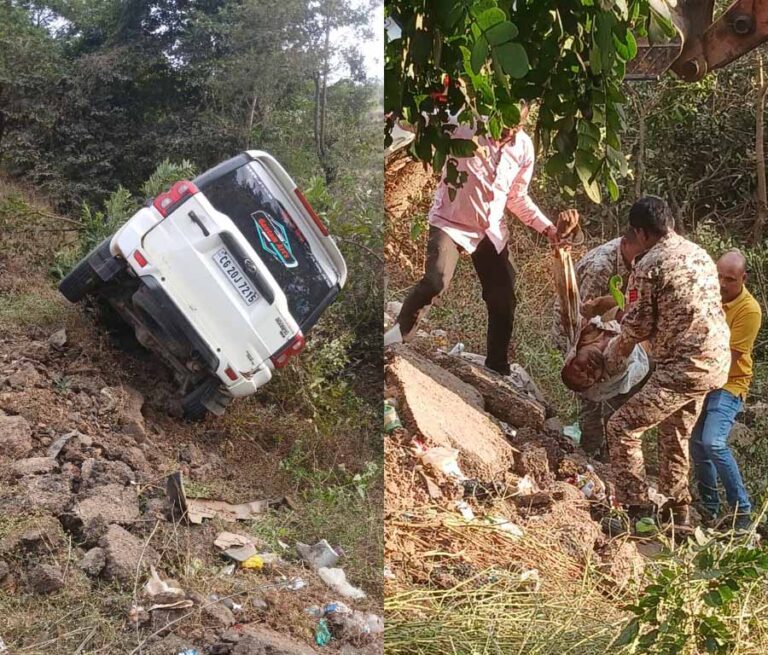 कांकेर जिले तेज रफ्तार स्कॉर्पियो ने मारी 2 बाइक को टक्कर, हादसे में 5 छात्रों की मौत