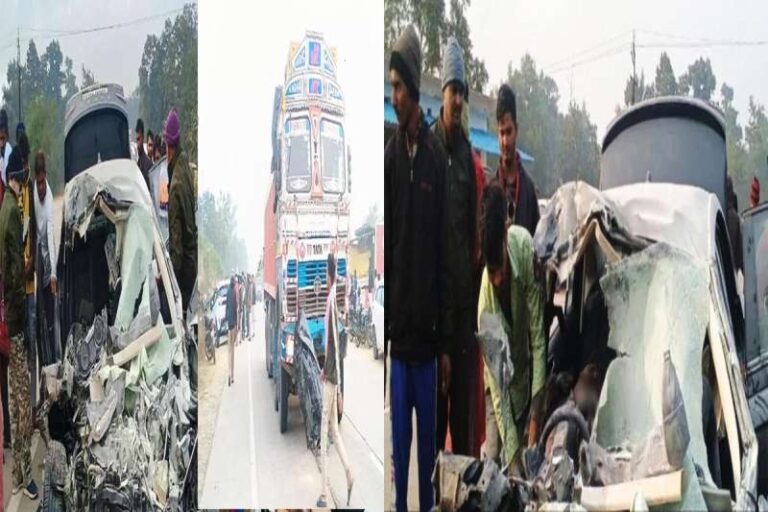 ट्रक और कार में जोरदार टक्कर, रायपुर से मैनपाट जा रहे पांच दोस्तों की मौत