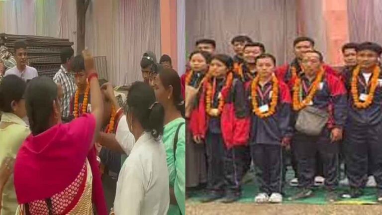 छत्तीसगढ़-रायपुर में 24वीं राष्ट्रीय वनवासी क्रीड़ा प्रतियोगिता में पहुंचे अंडमान और मणिपुर के जनजातीय खिलाड़ी, गाजे-बाजे के साथ स्वागत