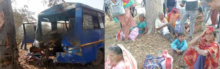 राजनांदगांव में अनियंत्रित बस पेड़ से टकराई , 25 से ज्यादा यात्री घायल राजनांदगांव में अनियंत्रित बस पेड़ से टकराई , 25 से ज्यादा यात्री घायल