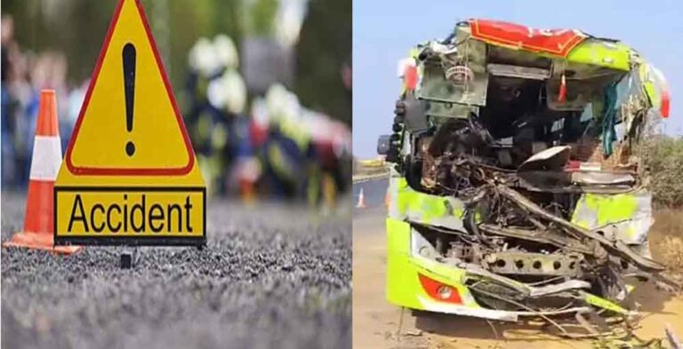 छत्तीसगढ़-महासमुंद में सड़क किनारे खड़े ट्रक से भिड़ी बस, बच्ची की मौत और 19 लोग घायल