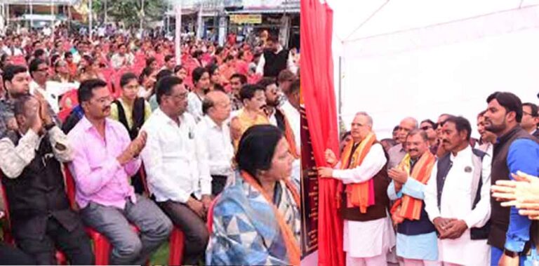 छत्तीसगढ़-राजनांदगांव में विधानसभा अध्यक्ष ने दी 25.62 करोड़ की सौगात, नगर निगम के कार्यों का भूमिपूजन-लोकार्पण छत्तीसगढ़-राजनांदगांव में विधानसभा अध्यक्ष ने दी 25.62 करोड़ की सौगात, नगर निगम के कार्यों का भूमिपूजन-लोकार्पण