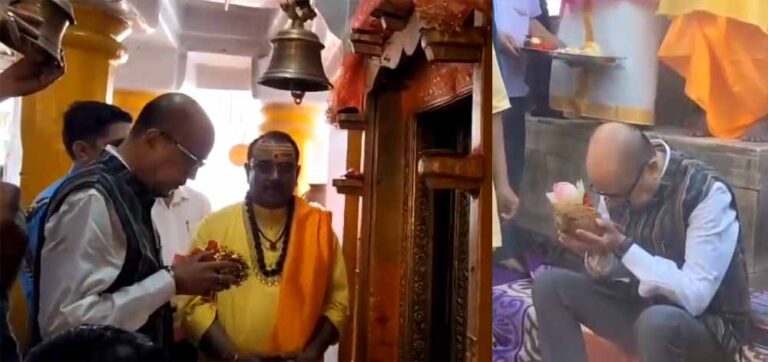 अमरकंटक पहुंचे छत्तीसगढ़ के राज्यपाल, मां नर्मदा के दर्शन कर की पूजा-अर्चना