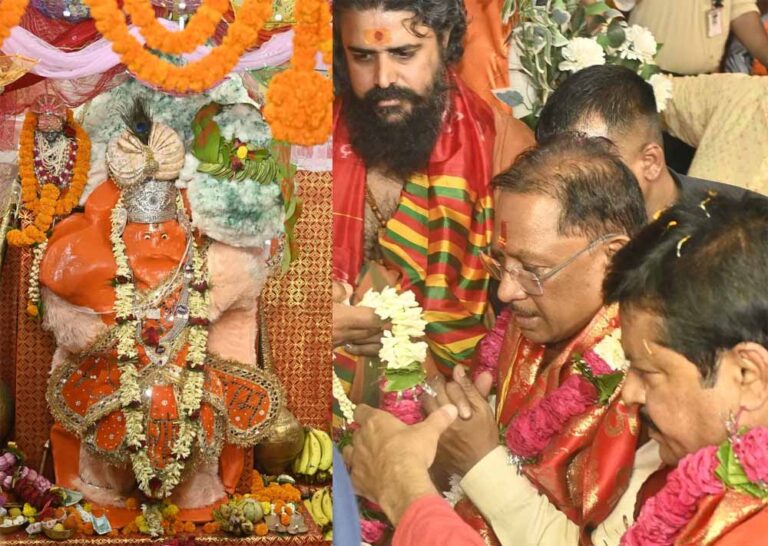 मुख्यमंत्री विष्णु देव साय ने हनुमान जयंती पर की पूजा-अर्चना