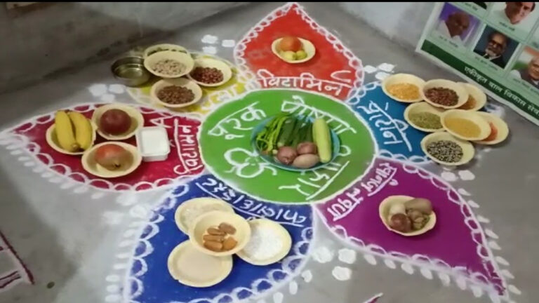 मोहला : कलेक्टर ने आंगनबाड़ी केन्द्र में पोषण पखवाड़ा 2025 का किया शुभारंभ