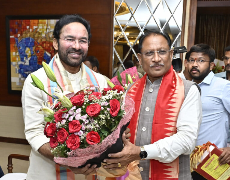 CG News: मुख्यमंत्री विष्णु देव साय ने केंद्रीय कोयला एवं खान मंत्री जी. किशन रेड्डी से सौजन्य मुलाकात की…