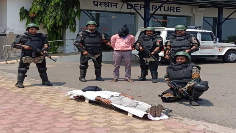 एयरपोर्ट में एंटी हाईजैक मॉक ड्रिल संपन्न