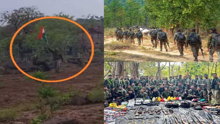 सुरक्षाबलों ने नक्सलियों का गढ़ रही कर्रेगुट्टा पहाड़ियों पर लहराया तिरंगा