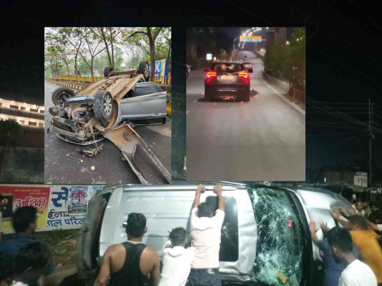 CG Accident- राजधानी में तेज रफ्तार का कहर: बाइक सवार को कार ने कई किलोमीटर तक घसीटा, गुस्साई भीड़ ने चालक को पीटा; VIP रोड पर पलटी कार, ड्राइवर गंभीर रूप से घायल….