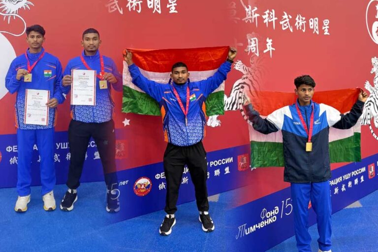ओडिशा के जिन्दल स्पोर्ट्स हॉस्टल के खिलाड़ियों ने मास्को वुशू स्टार इंटरनेशनल चैंपियनशिप 2025 में जीते स्वर्ण पदक