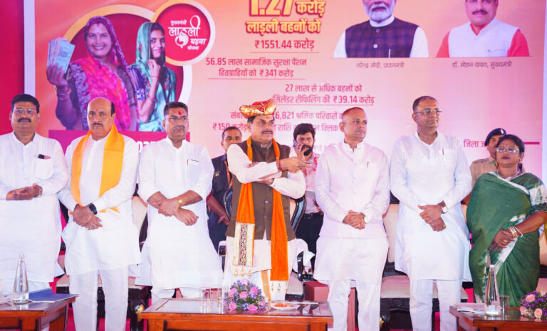 MP NEWS- लाड़ली बहनों और माताओं को आत्मनिर्भर और सशक्त बनाना हमारा लक्ष्य : मुख्यमंत्री डॉ. यादव…