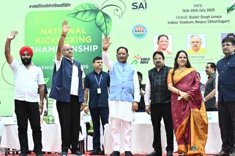 रायपुर : खेल युवाओं में साहस, शक्ति और दृढ़ संकल्प का विकास करते हैं : मुख्यमंत्री विष्णु देव साय