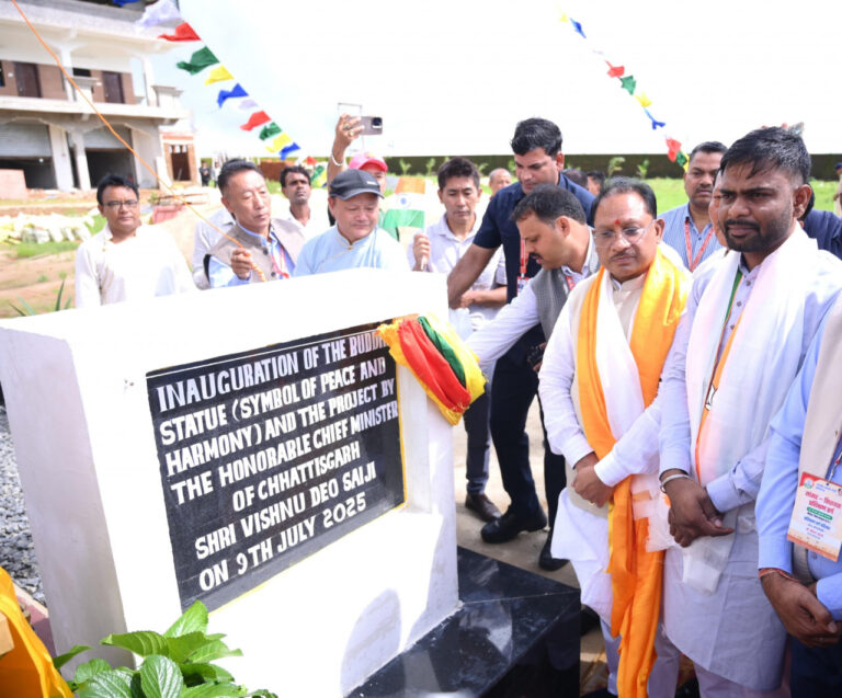 CG NEWS- छत्तीसगढ़ में बौद्ध विरासत को सम्मान : मुख्यमंत्री विष्णु देव साय ने भगवान बुद्ध की प्रतिमा का किया अनावरण….