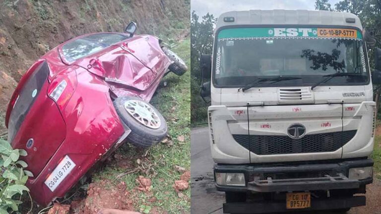 NH-130 पर दर्दनाक हादसा: तेज रफ्तार कार की टक्कर से दो की मौत, ट्रक सुधार रहे थे दोनों NH-130 पर दर्दनाक हादसा: तेज रफ्तार कार की टक्कर से दो की मौत, ट्रक सुधार रहे थे दोनों