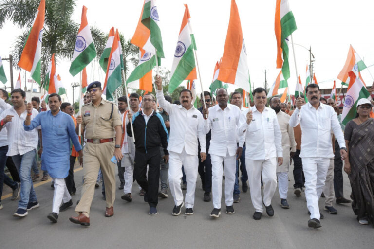 हर घर तिरंगा अभियान के तहत कोरबा नगर में तिरंगा यात्रा का हुआ आयोजन….