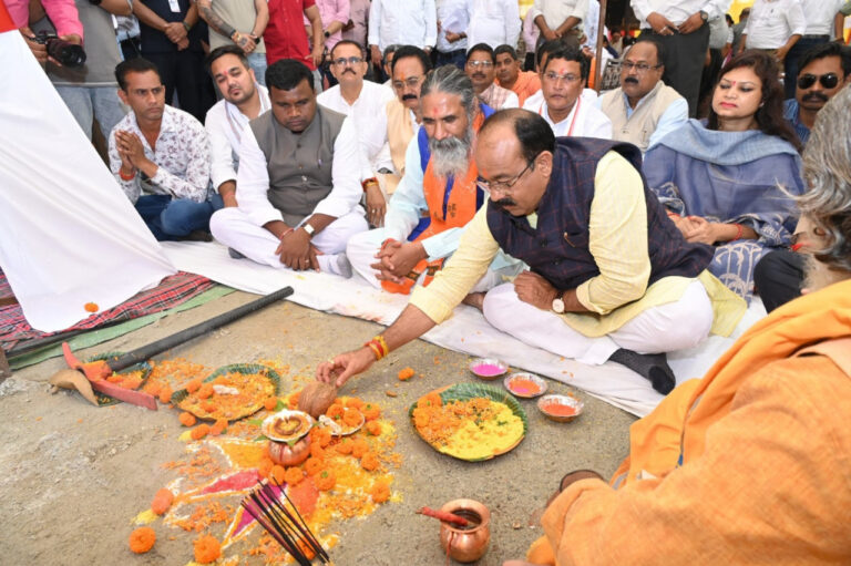 उप मुख्यमंत्री अरुण साव ने किया नालंदा परिसर का भूमिपूजन….