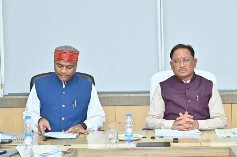 निर्माणाधीन सिंचाई परियोजनाओं को प्राथमिकता से पूर्ण करने मुख्यमंत्री विष्णुदेव साय ने दिए निर्देश