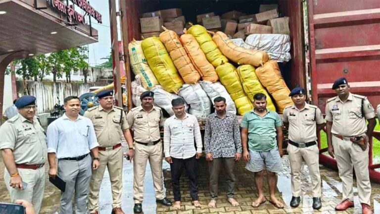 अंतरराज्यीय गांजा तस्करी गिरोह का भंडाफोड़, 3 गिरफ्तार; 1.53 करोड़ का माल जब्त