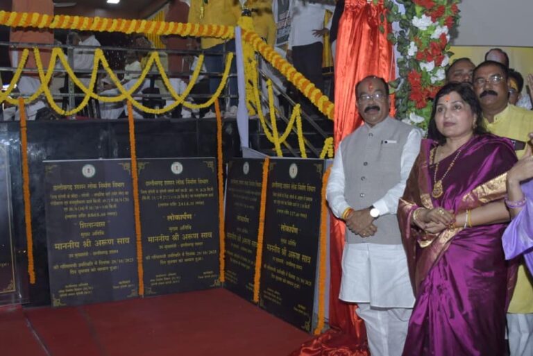 रायपुर : उप मुख्यमंत्री  अरुण साव ने लोरमी के भव्य मानस मंच के जीर्णोद्धार कार्य का किया लोकार्पण