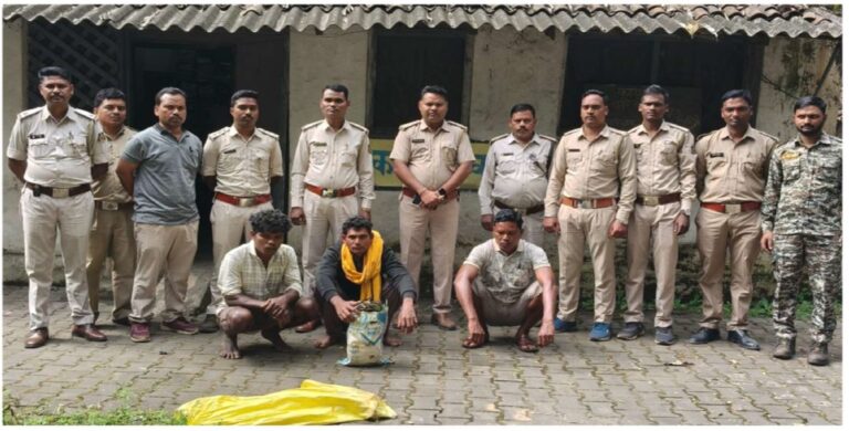 वन विभाग की तत्परता से पकड़े गए तीन आरोपी: मृत हाथी का मामला सुलझा….