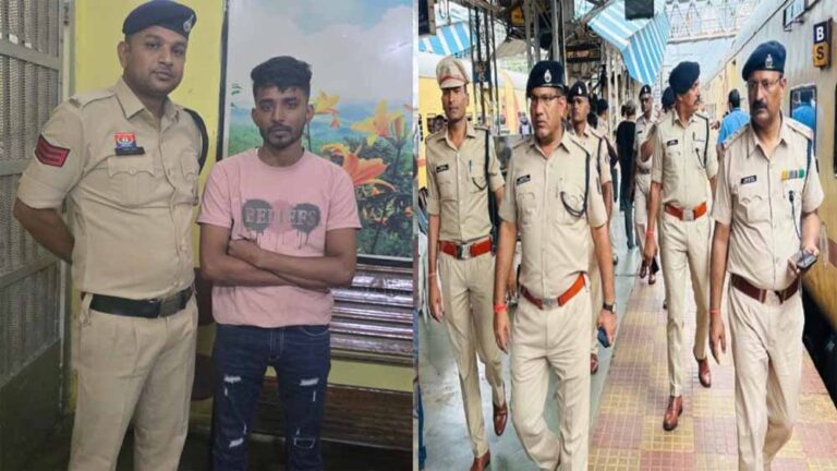 मुंबई से फरार बांग्लादेशी नागरिक दुर्ग जीआरपी के हत्थे चढ़ा