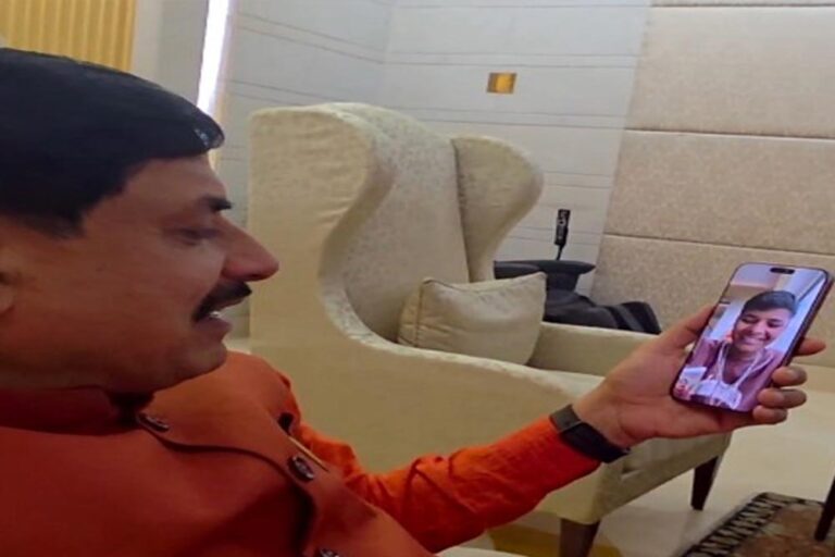 मुख्यमंत्री डॉ. यादव ने महिला क्रिकेट खिलाड़ी क्रांति गौड़ को वीडियो कॉल कर दीं शुभकामनाएं