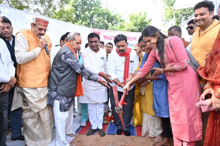 उपमुख्यमंत्री शर्मा ने 4.41 करोड़ रूपये की लागत के 250 सीटर नालंदा लाइब्रेरी का किया भूमिपूजन….